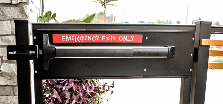 emergency push bar installation in Golden Hills